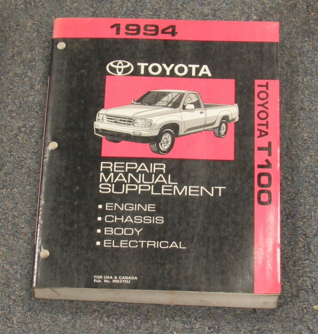 Picture of: Toyota T Truck Service Repair Manual Supplement