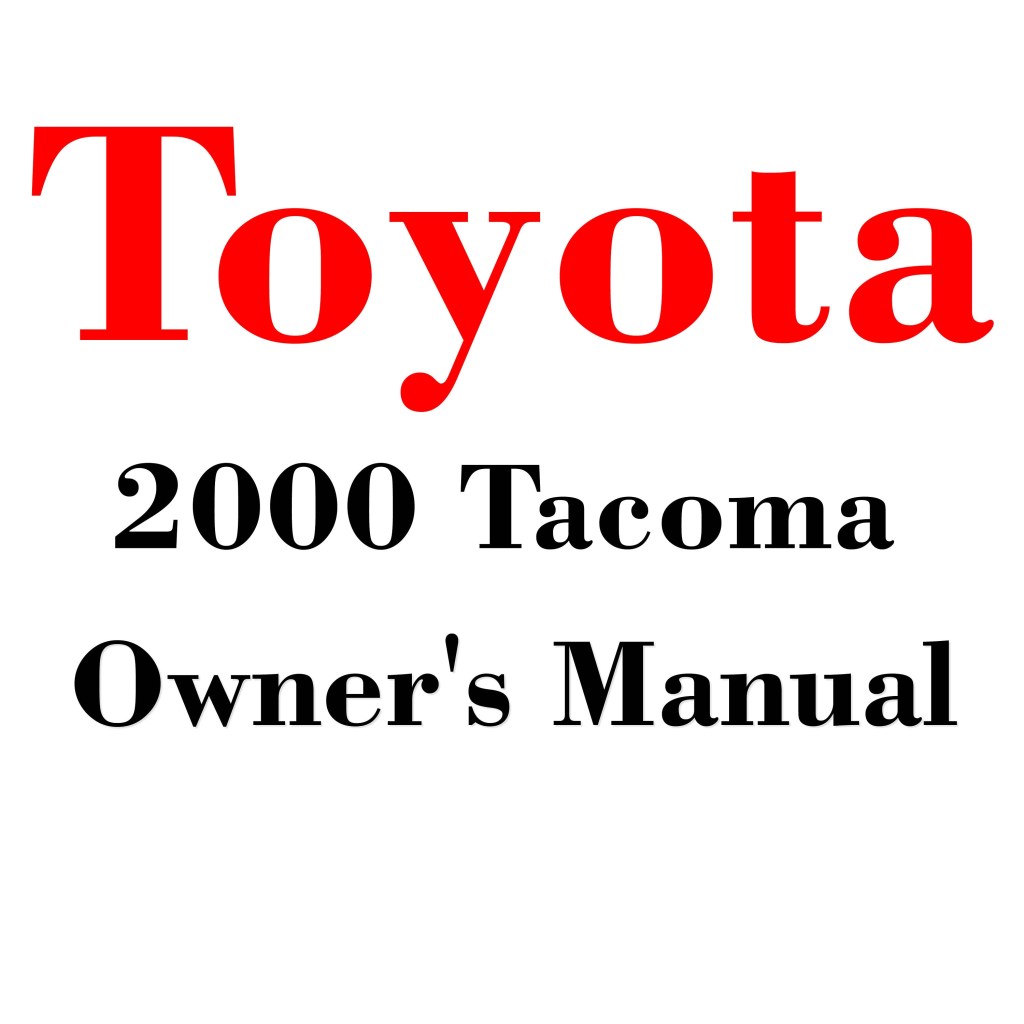 Picture of: Toyota Tacoma Owners Manual PDF Digital Download – Etsy Canada