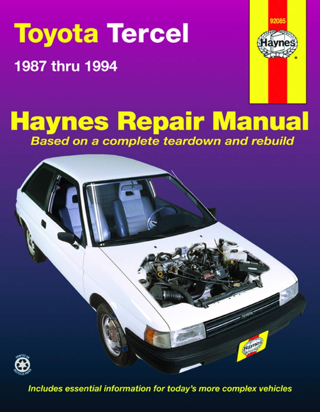 Picture of: Toyota Tercel, -: All Toyota Tercel Sedan and Liftback Models   Thorugh  (Haynes Manuals)