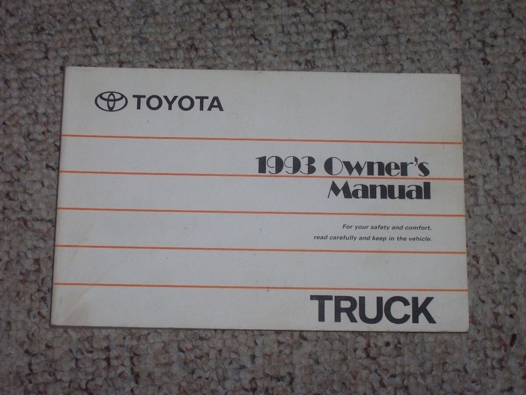 Picture of: Toyota WD Pickup Truck Owners Owner’s User Manual SR Deluxe .L